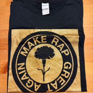 TEE T SHIRT MXRXGXA BLACK LOGO ORO TAGLIA XL NUOVA