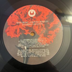 LP TONI ZENO GIONNI GIOIELLI LUCHINO VISCONTI BLACK  MXRXGXA NO COVER MAI SUONATO